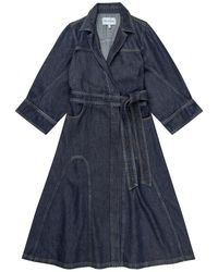 Munthe - Kleedjes ,Blauw ,Overhemdjurk - Lyst