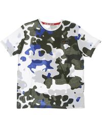 Alpha Industries - Tops ,Veelkleurig ,Katoen Camo Print Wit T-Shirt - Lyst
