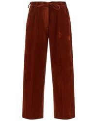 Nude - Wide Trousers - Lyst