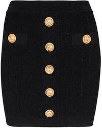 Balmain - Gestrickter Minirock - Lyst
