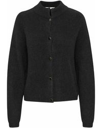 Gestuz - Truien & Vesten ,Zwart ,Wol Korte Alphagz Cardigan - Lyst