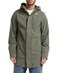 K-Way - Groene Waterdichte Fleece Jas - Lyst