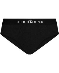 John Richmond - Slip Met Lage Taille En Contrasterende Elastische Band - Lyst