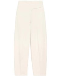 Ami Paris - Broeken ,Katoen Wrapped Belted Ballon Fit Jeans - Lyst