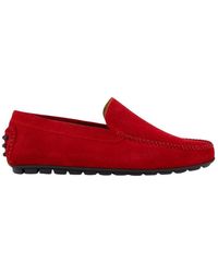 Gibaldi - Schoenen ,Rood ,Rode Driver Loafer Voor - Lyst