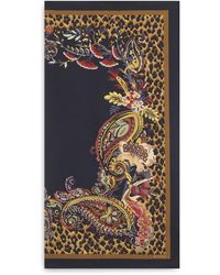 Etro - Animal Print Silk Scarf - Lyst