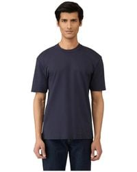 Sunspel - Tops ,Blauw ,Katoen Heavy Weight Supima Katoenen T-Shirt - Lyst