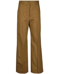 Patou - Bruine Wijde Pijp Broek Herfst-Winter 2025 - Lyst