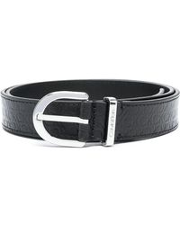 Calvin Klein - Cinturón de cuero grabado es - Lyst