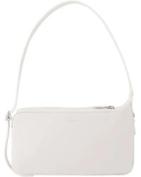 Courreges - Witte Leren Schoudertas - Lyst