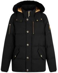 Moose Knuckles - Jassen ,Zwart ,Katoen Original Shearling Trim 3Q Jacket - Lyst