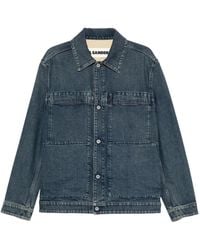 Jil Sander - Jassen ,Blauw ,Denim Denim Jacket - Lyst
