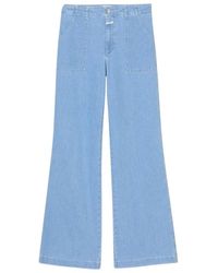Closed - Jeans ,Blauw ,Denim Aria Flared Jeans - Lyst