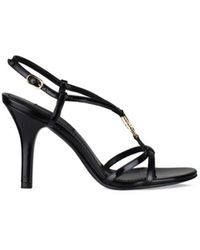 Dolce & Gabbana - Schwarze lackleder high heel sandalen - Lyst