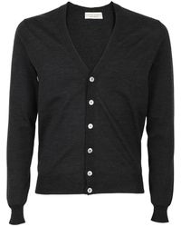 FILIPPO DE LAURENTIIS - Royal merino knopf cardigan - Lyst