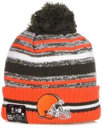 KTZ - Accessoires ,Veelkleurig ,Wol Nfl Pom Pom Beanie Hat Browns - Lyst
