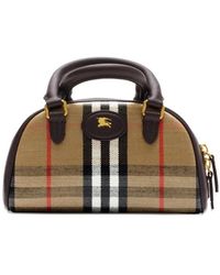 Burberry - Borsa Tote Highlands A Quadri - Lyst