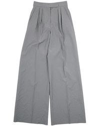 Max Mara - Broeken ,Grijs ,Wol Acinoso 1234 Wijde Broek - Lyst