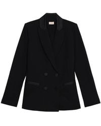 Oltre - Double-Breasted Blazer Met Bedekte Knopen - Lyst