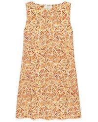 Maliparmi - Kleedjes ,Geel ,Abito Shell Dress - Lyst