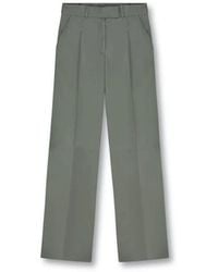 Arma - Broeken ,Grijs ,Leer Broek Leer Antonia 004L231022.02 - Lyst