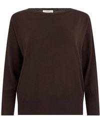 Slowear - Truien & Vesten ,Bruin ,Wol Oversized Sweater - Lyst
