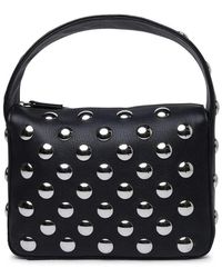 KHAITE - Kleine Schoudertas Met Zilveren Studs - Lyst