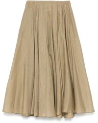 Semicouture - Beiger Rock Mit Elastischem Bund - Lyst