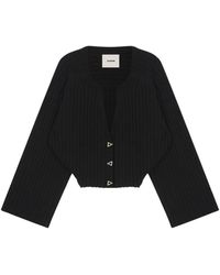 Aeron - Truien & Vesten ,Zwart ,Polyester Morrow Cropped Cardigan - Lyst