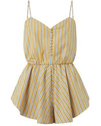 ANDAMANE - Kleedjes ,Geel ,Katoen Celeste Playsuit - Lyst