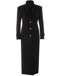 Pinko - Jassen ,Zwart ,Wol Verici Jas - Lyst