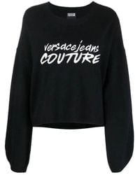 Versace Jeans Couture - Schwarze pullover für männer - Lyst