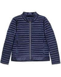 Save The Duck - Blaue Steppjacke Mit Reißverschluss - Lyst