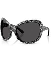 Swarovski - Oversized Cat-Eye Zonnebril - Lyst