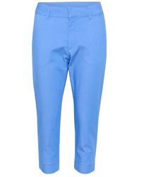 Kaffe - Cropped Trousers - Lyst