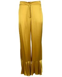 L'Autre Chose - Pantaloni di seta - Lyst