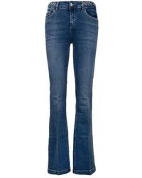 Liu Jo - Jeans mit reißverschluss und knopf - Lyst
