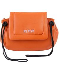 Ice Play - Borsa a tracolla con dettaglio a levetta arancione - Lyst