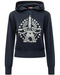KENZO - Eiffel Tower Geborduurde Hoodie - Lyst