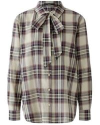 Ouí - Overhemden ,Veelkleurig ,Katoen Casual Geruite Blouse - Lyst