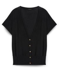 FIORELLA RUBINO - Leichter Cardigan Mit Knöpfen - Lyst