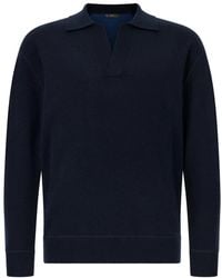 BOGGI - Gestricktes Poloshirt Aus Wolle Und Kaschmir - Lyst