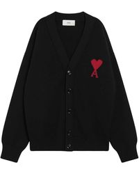 Ami Paris - De Coeur Cardigan - Lyst