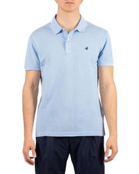 Brooksfield - Tops ,Blauw ,Katoen Polo Shirt - Lyst