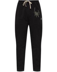 Rick Owens - Broeken ,Zwart ,Katoen Cotton Track Pants - Lyst