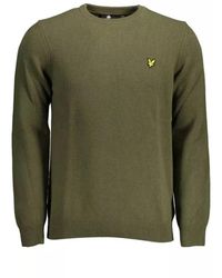 Lyle & Scott - Grünes wollshirt - langarm pullover - Lyst