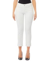 Liu Jo - Broeken ,Wit ,Katoen Cropped Broek - Lyst