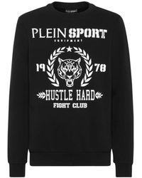 Philipp Plein - Fitness ,Zwart ,Katoen Sweatshirt Ls Tiger - Lyst