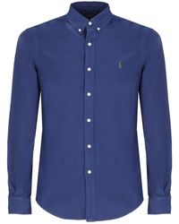 Ralph Lauren - Overhemden ,Blauw ,Katoen Shirts Blauw - Lyst