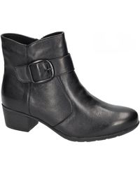 SOLIDUS - Schoenen ,Zwart ,Leer Kerry Laarsjes Met Hak - Lyst